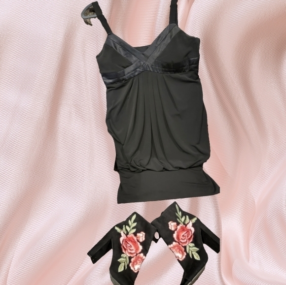 En Focus Studio Black, Sleeveless Bubble Dress Size 10 - Picture 6 of 10